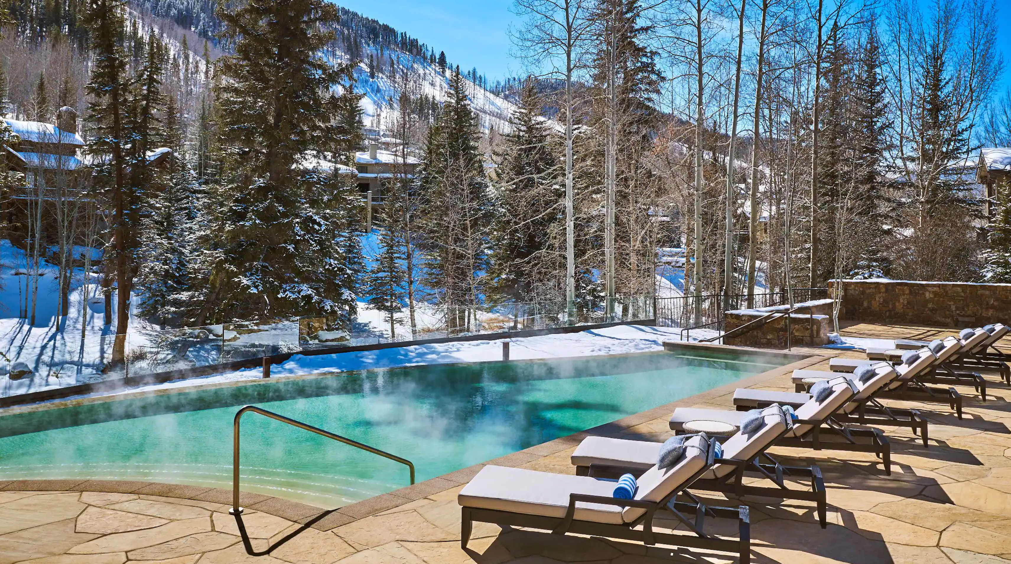 Vail village in winter